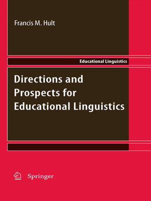 cover image of Directions and Prospects for Educational Linguistics